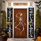 ORIENTAL CHERRY Halloween Decorations Outdoor - Halloween Decor - Trick Or Treat Hocus Pocus Large Witch Banners Porch Signs - For Front Door Outside Yard Garland Party Supplies - Orange Black